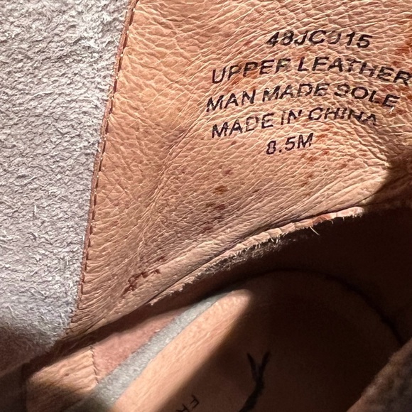 Jeffrey Campbell Free People NWOT Taupe Suede Open Front Lace up 4.5” Heel Shoes - Picture 9 of 11